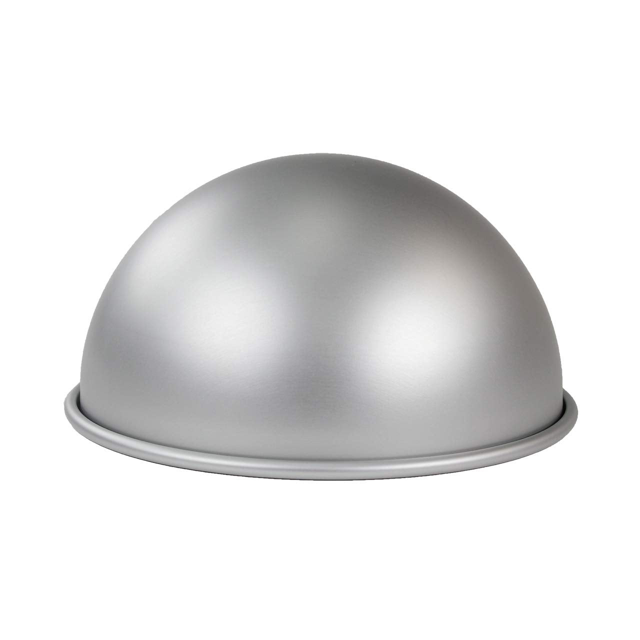 PME BALL084 Aluminum Ball Cake Pan - 8 x 4 Inch Hemisphere Mould for Sphere Cakes 1