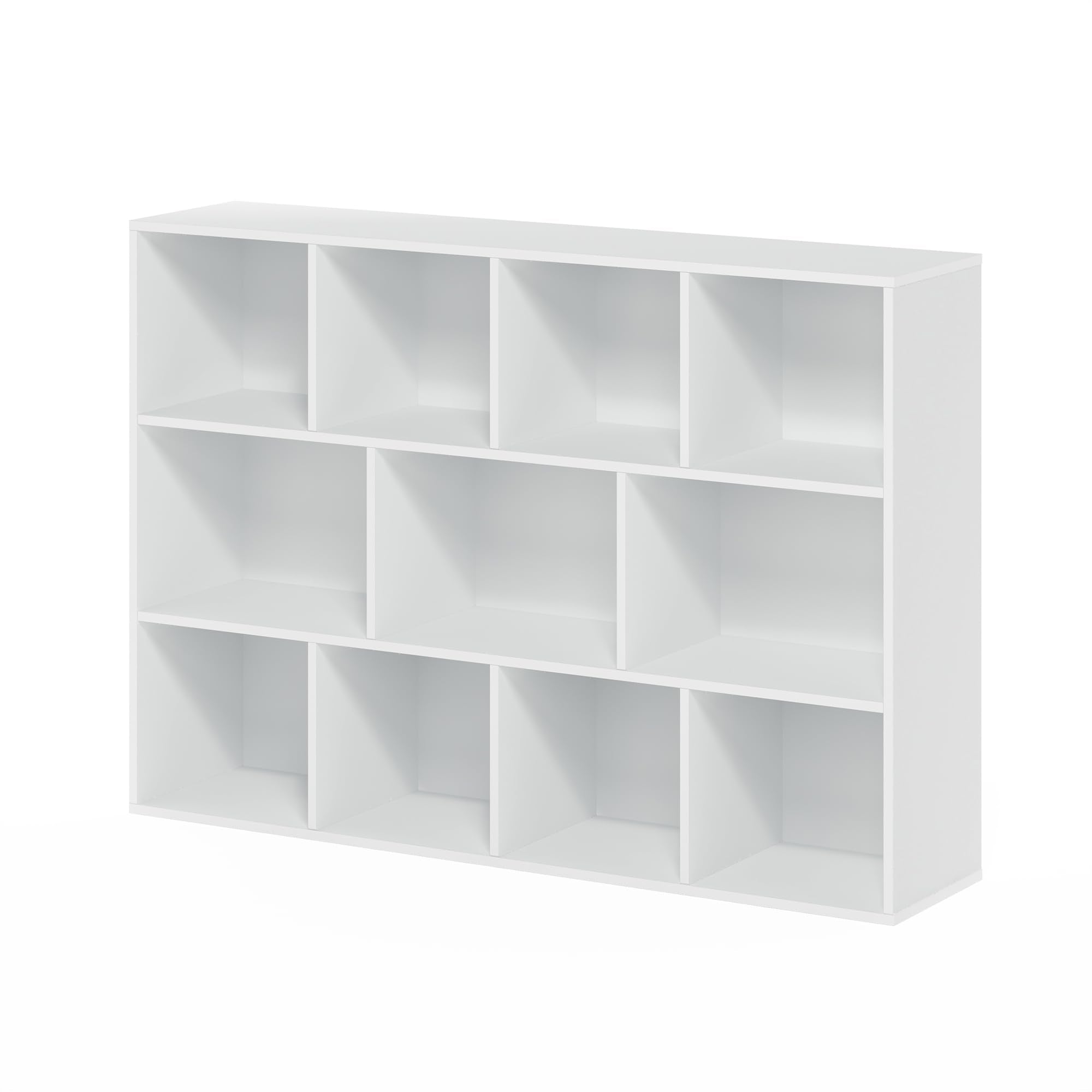 Furinno LUDER 11-Cube Book Shelf - Reversible Design | White Engineered Wood | 29.1" W x 41.7" H 8