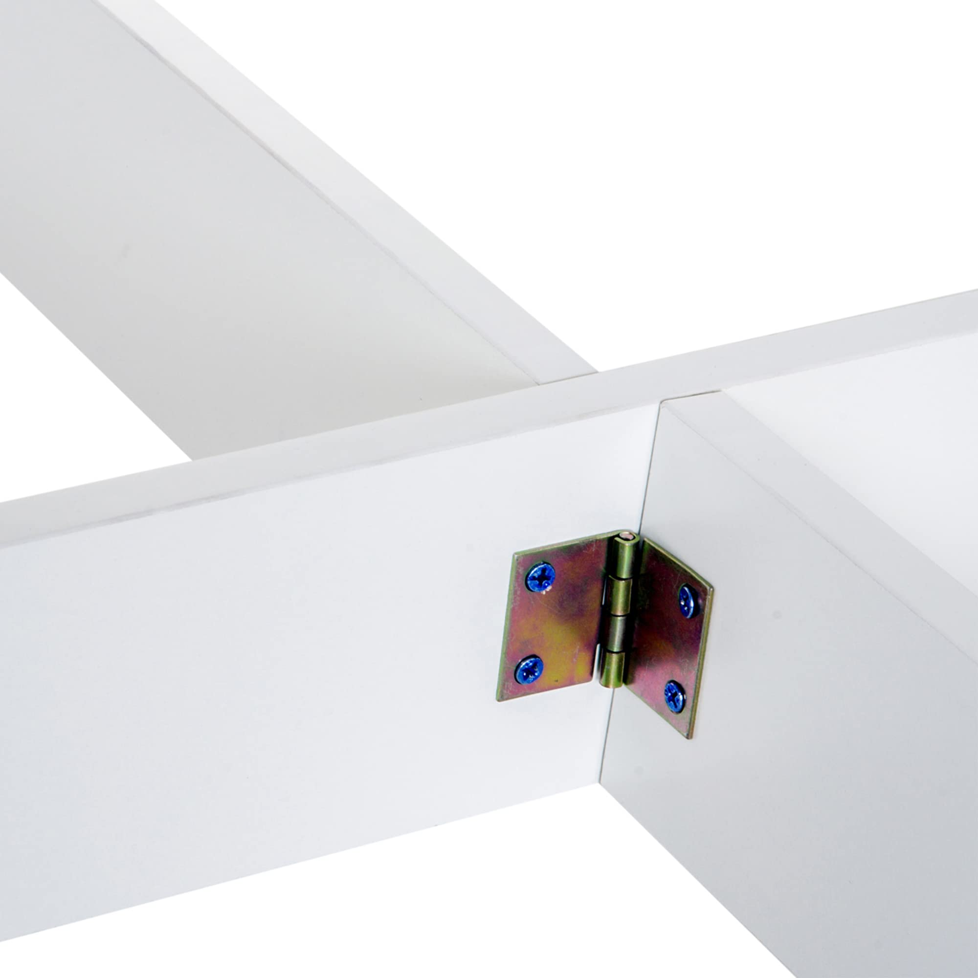 HOMCOM Folding Dining Table - Space-Saving Drop Leaf for 4-6 People | MDF | White 9