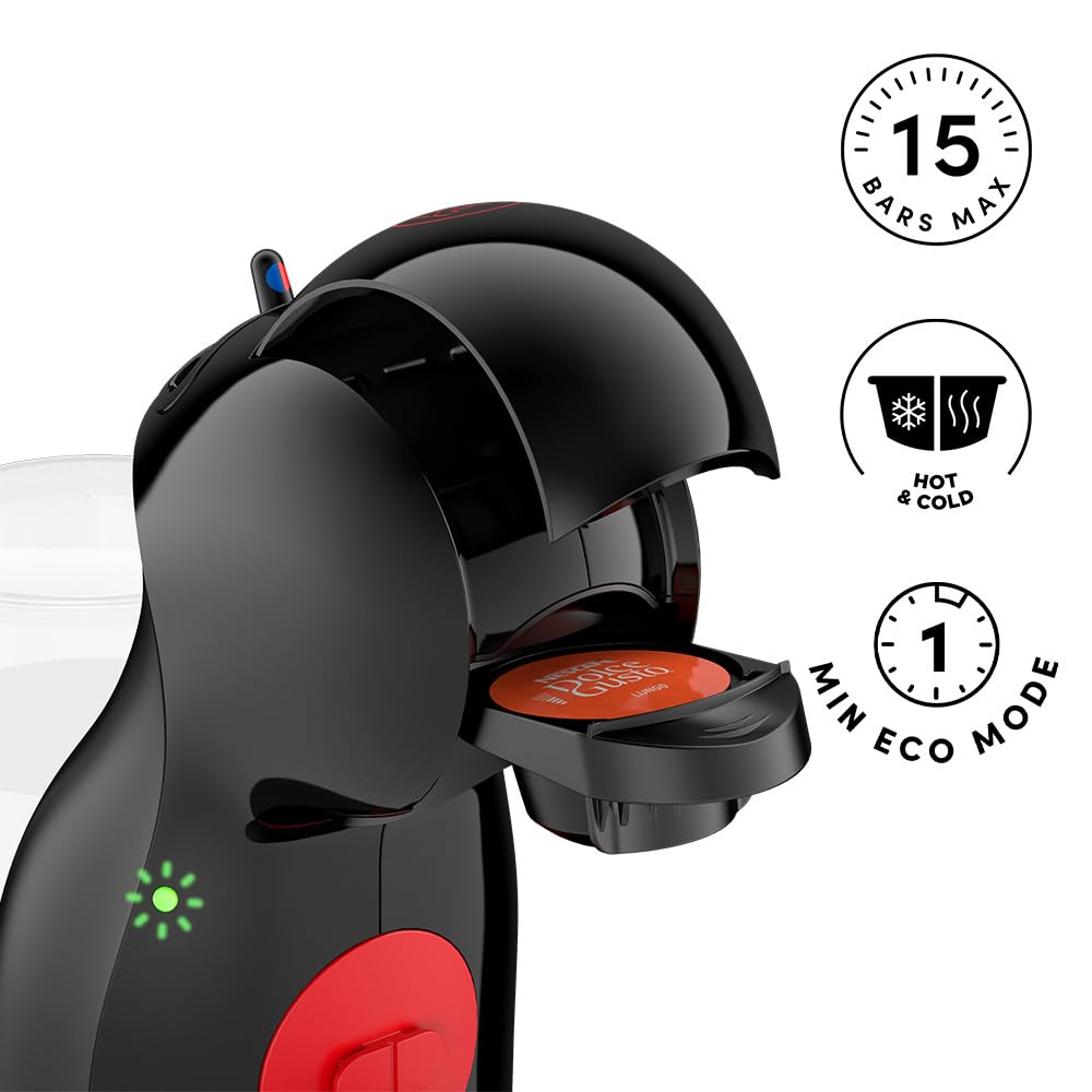 NESCAFÉ Dolce Gusto Piccolo XS Manual Single Serve Coffee Machine - Black | 15 Bar Pump | Hot & Cold 4