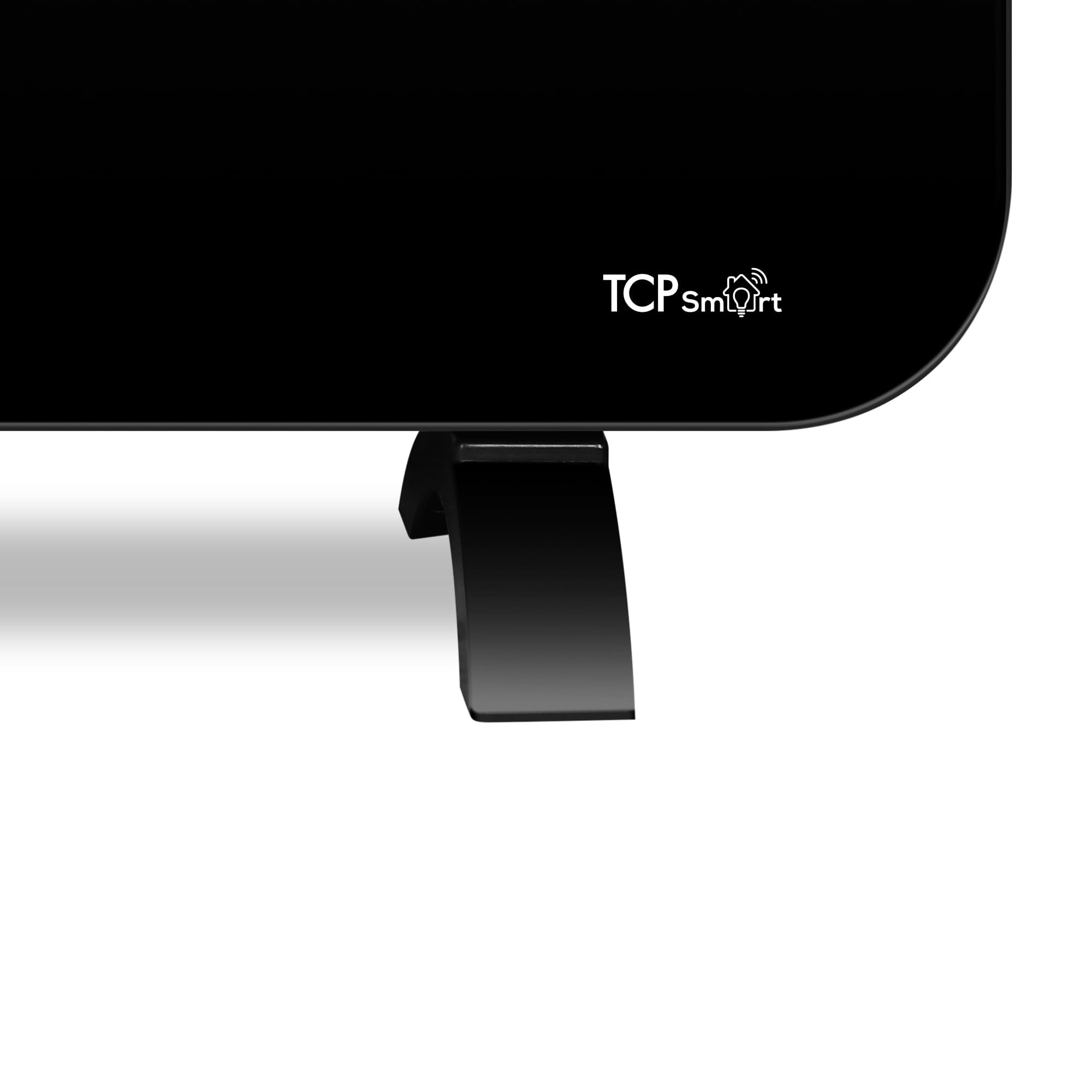 TCP Smart Glass Panel Heater 2000W Black with App Control | WiFi | 2 Heat Modes 7