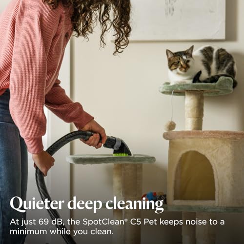 BISSELL SpotClean C5 Pet Portable Carpet Cleaner - 16.4K Pa Suction | Dual Tank | 69 dB Noise Level | 3928E 10