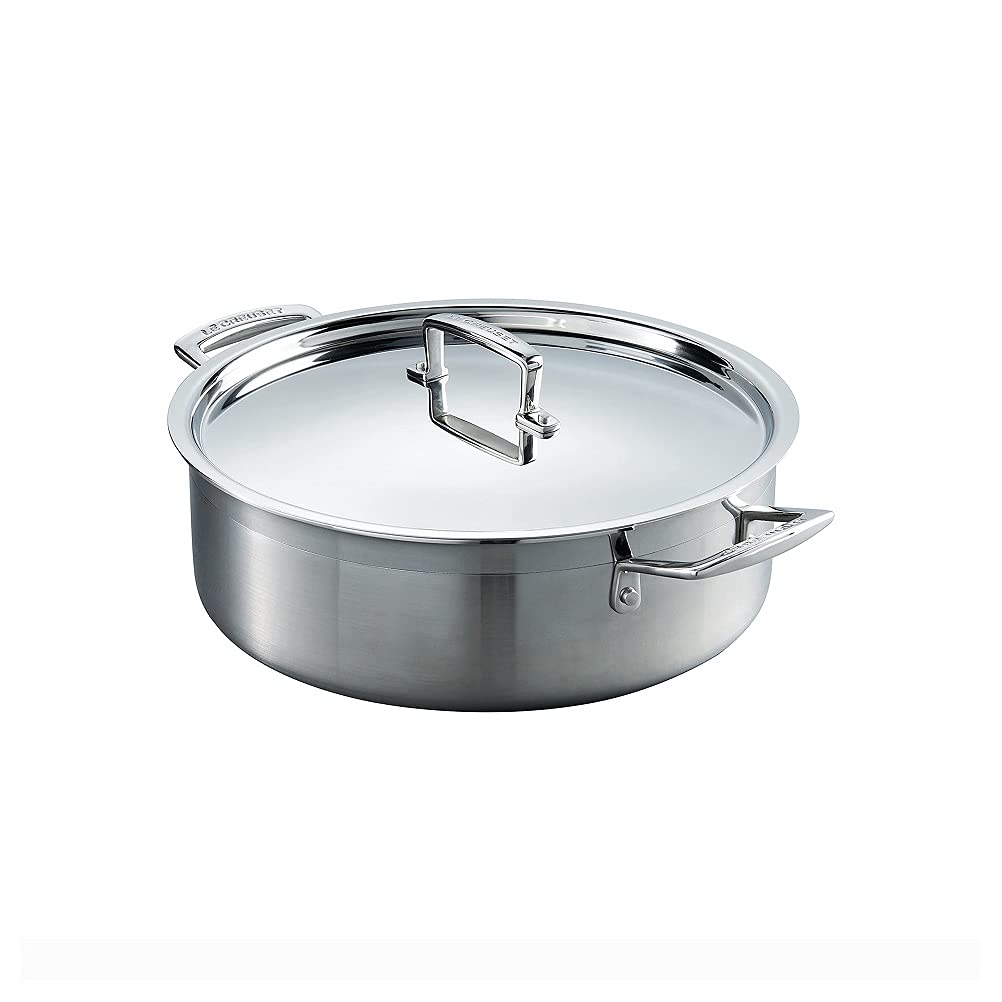LE CREUSET 3-Ply Stainless Steel Sauteuse - 28 cm Diameter | Oven Safe | Induction Compatible 1