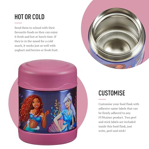 Thermos Little Mermaid Food Flask - 290ml Insulated Stainless Steel Jar | Hot 5 Hrs, Cold 7 Hrs 4