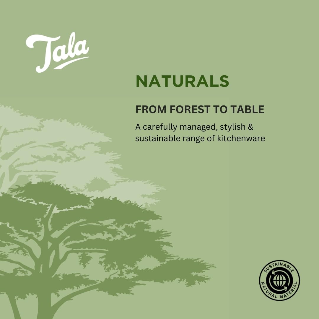 Tala Mill Rest for 2 Mills - Lacquered Acacia Wood | Protects Surfaces | Easy Clean 2