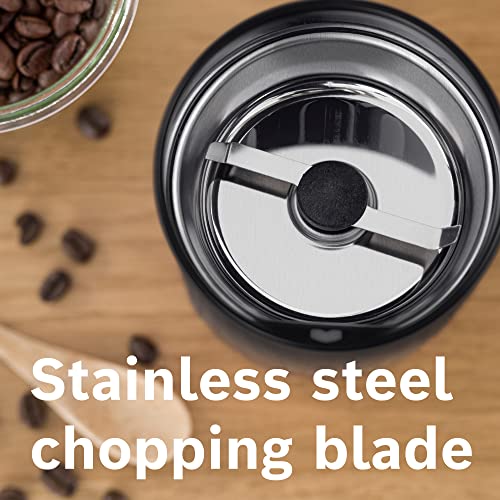 Bosch Electric Blade Coffee Grinder - 75g Capacity | Stainless Steel Blades | Black 4