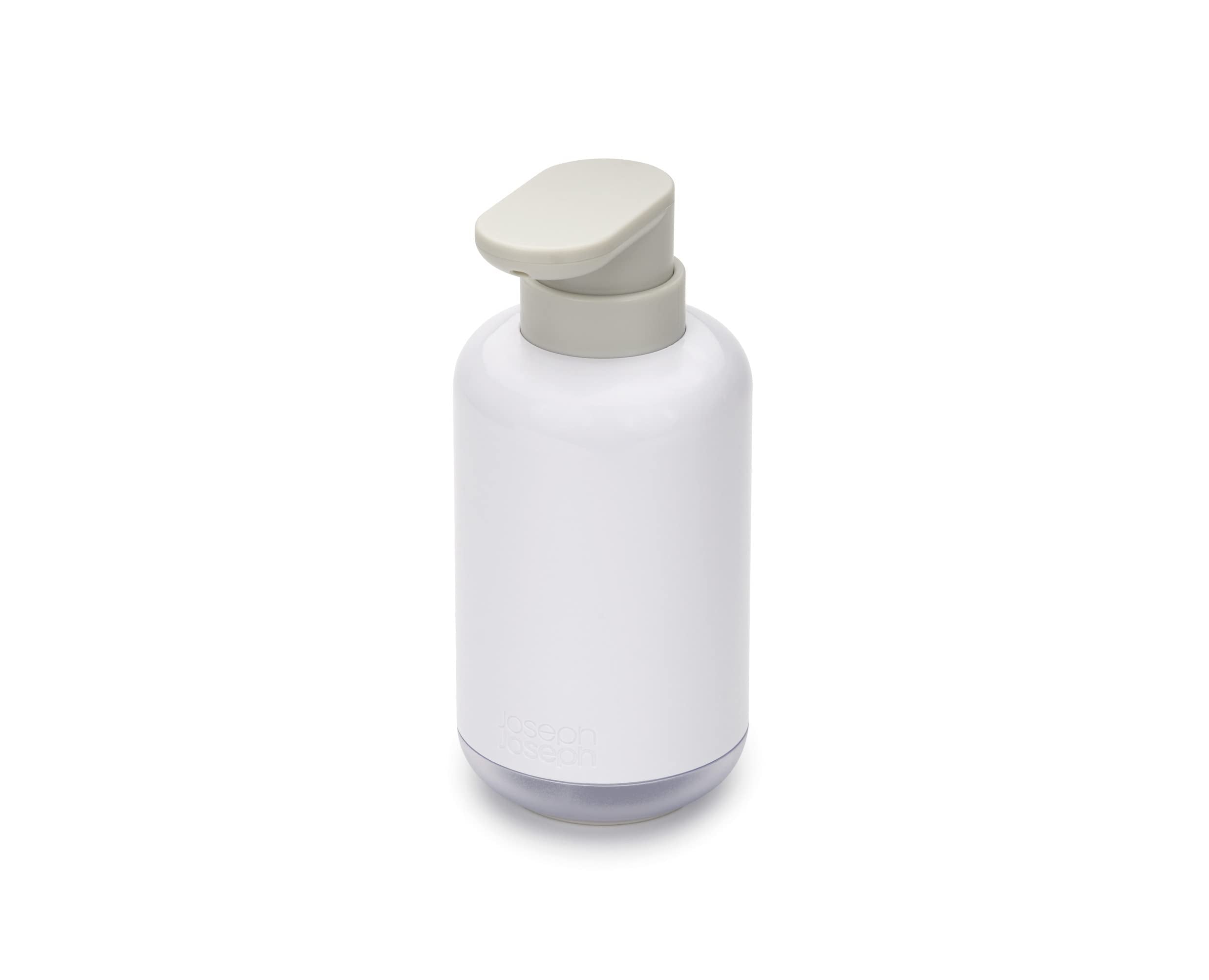 Joseph Joseph Duo Pump Bottle Soap Dispenser - 300ml Capacity | Easy-Push Pump | White ABS 1