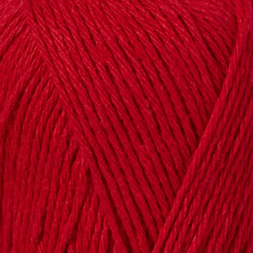 Utopia Crafts Re-Cotton DK Yarn - Scarlet | 80% Recycled Cotton | 100g Ball | 2mm Thickness 3