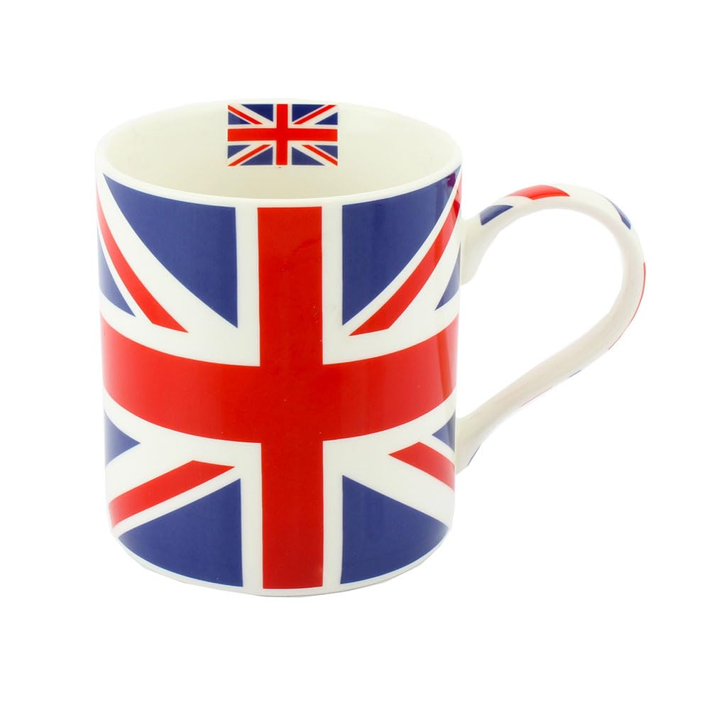 Lesser & Pavey Union Jack Fine Ceramic Coffee Mug | Microwave Safe, Dishwasher Safe | Gift for Travel 1