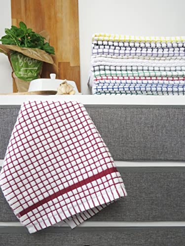 Samuel Lamont Poli-Dri Tea Towel - Ultra-Absorbent 100% Cotton Terry | Burgundy | 50cm x 70cm 3
