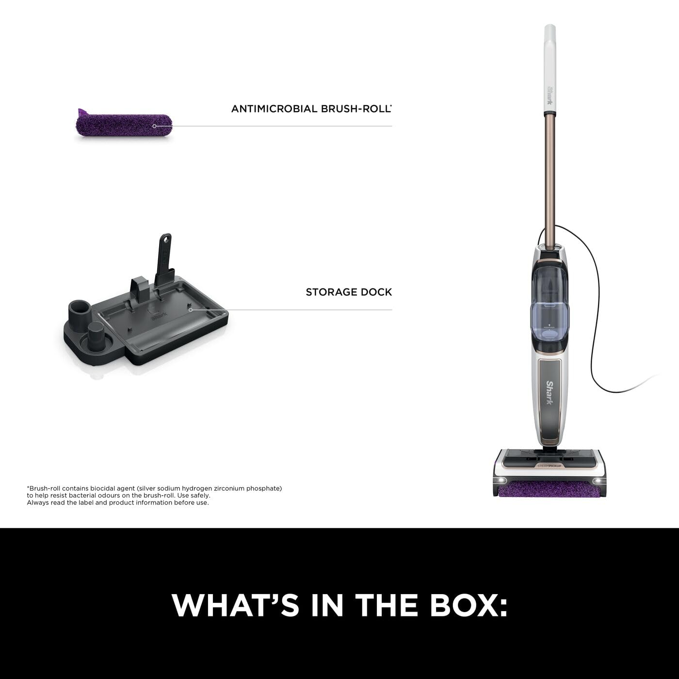 Shark SteamPickUp 3-in-1 Steam Mop for Hard Floors | Chemical-Free Cleaning | 1230W 9