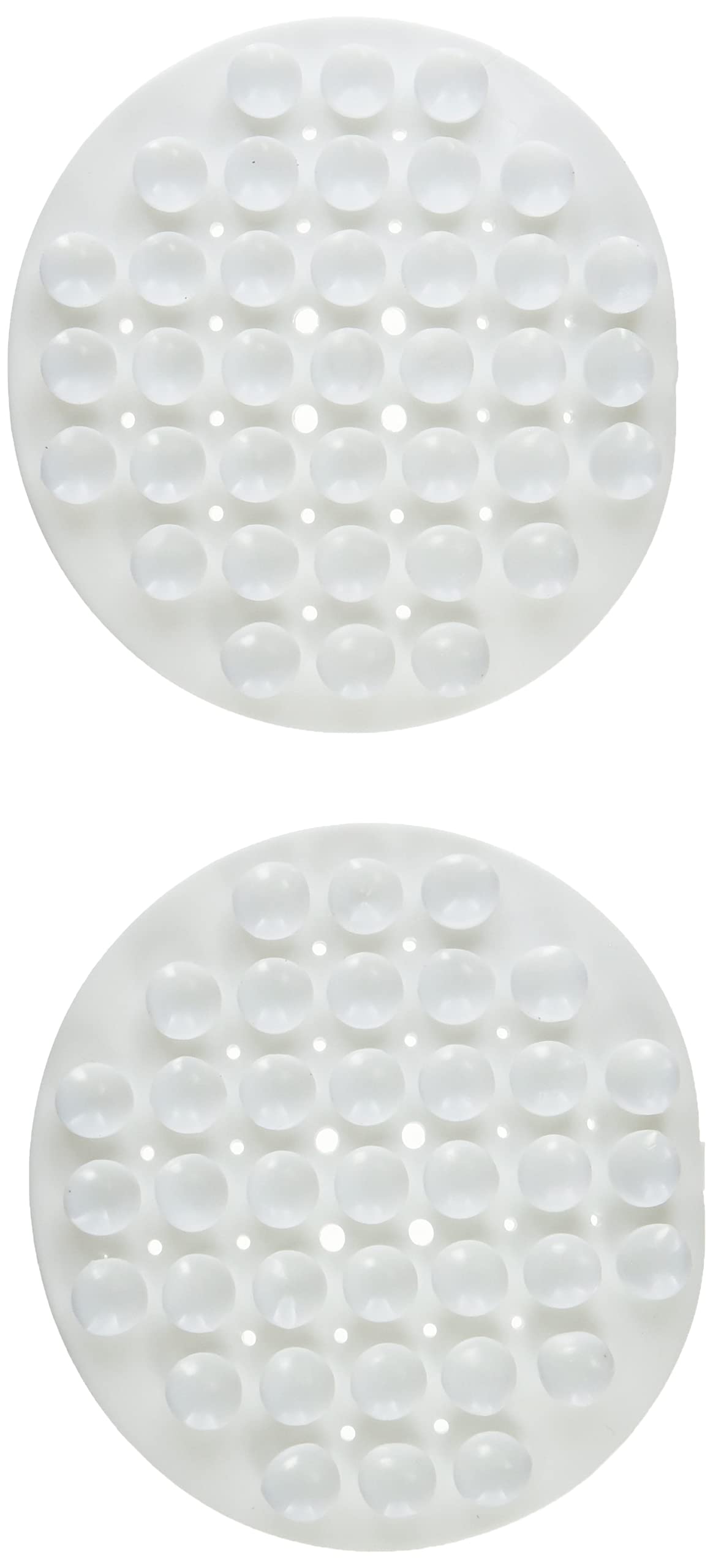 Merriway Rubber Suction Soap Holder - White, Pack of 2 | Attaches to Smooth Surfaces 1