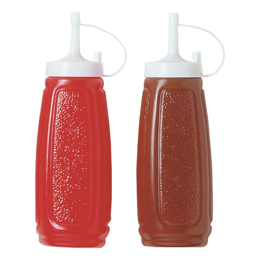 Chef Aid Plastic Sauce Bottles - 2 Pack, 500ml, BPA Free | Ideal for BBQ & Camping