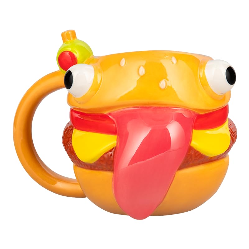 Paladone Fortnite Durrr Burger Shaped Ceramic Coffee Mug - 450ml Capacity 9
