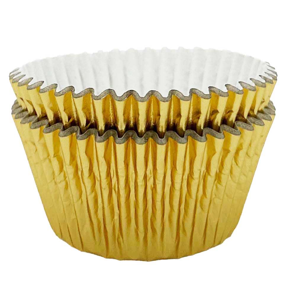 Scrumptious! Gold Foil Disposable Baking Cups - 30 Count | 51mm Base | Non-Toxic Greaseproof Paper 1