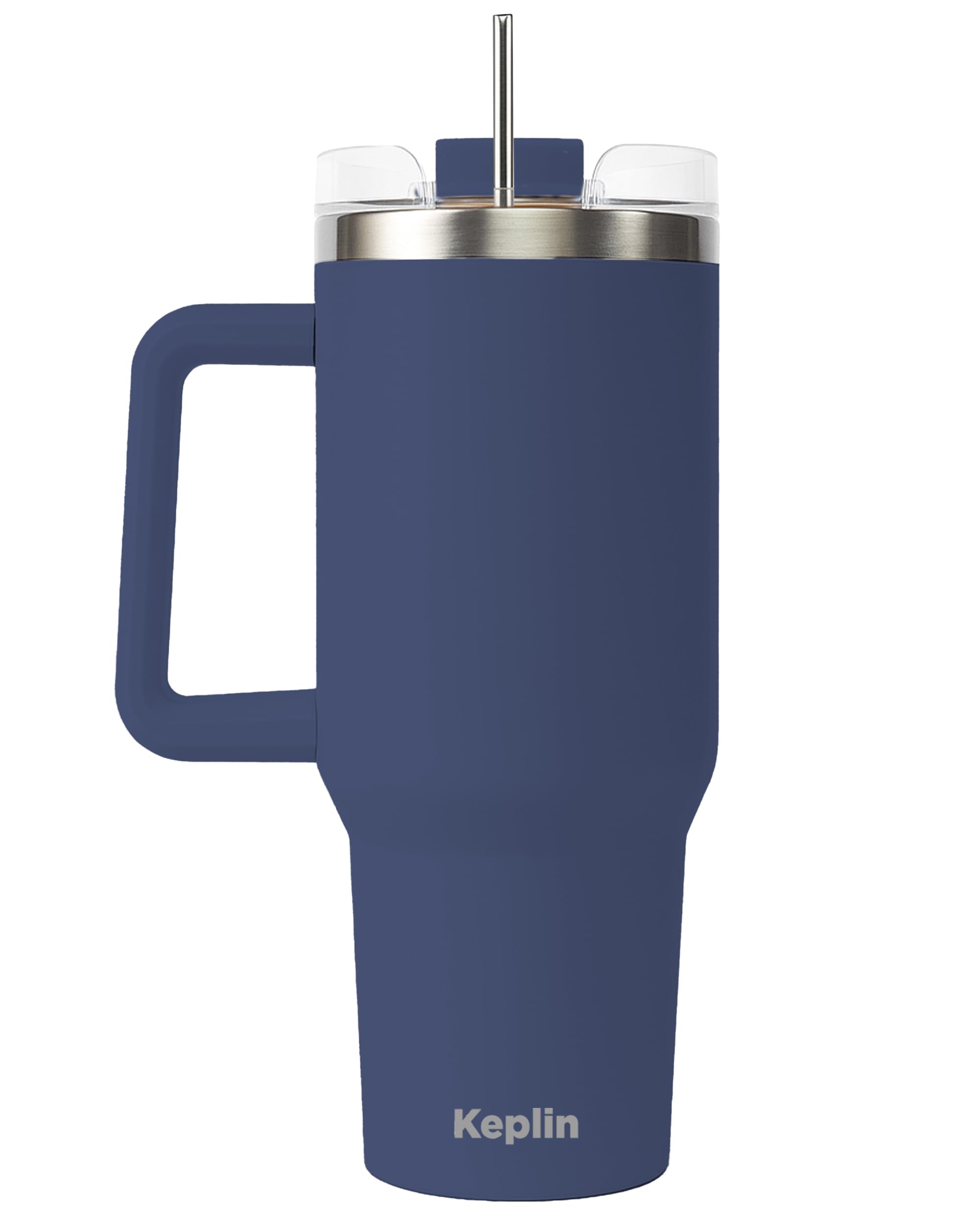 KEPLIN 40 oz / 1200 ml Insulated Travel Tumbler – Double Wall Stainless Steel | Navy