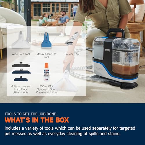 Vax SpotWash Max Duo Carpet Washer - 30% More Suction Power | Antibacterial Tools | 2 Year Guarantee 10