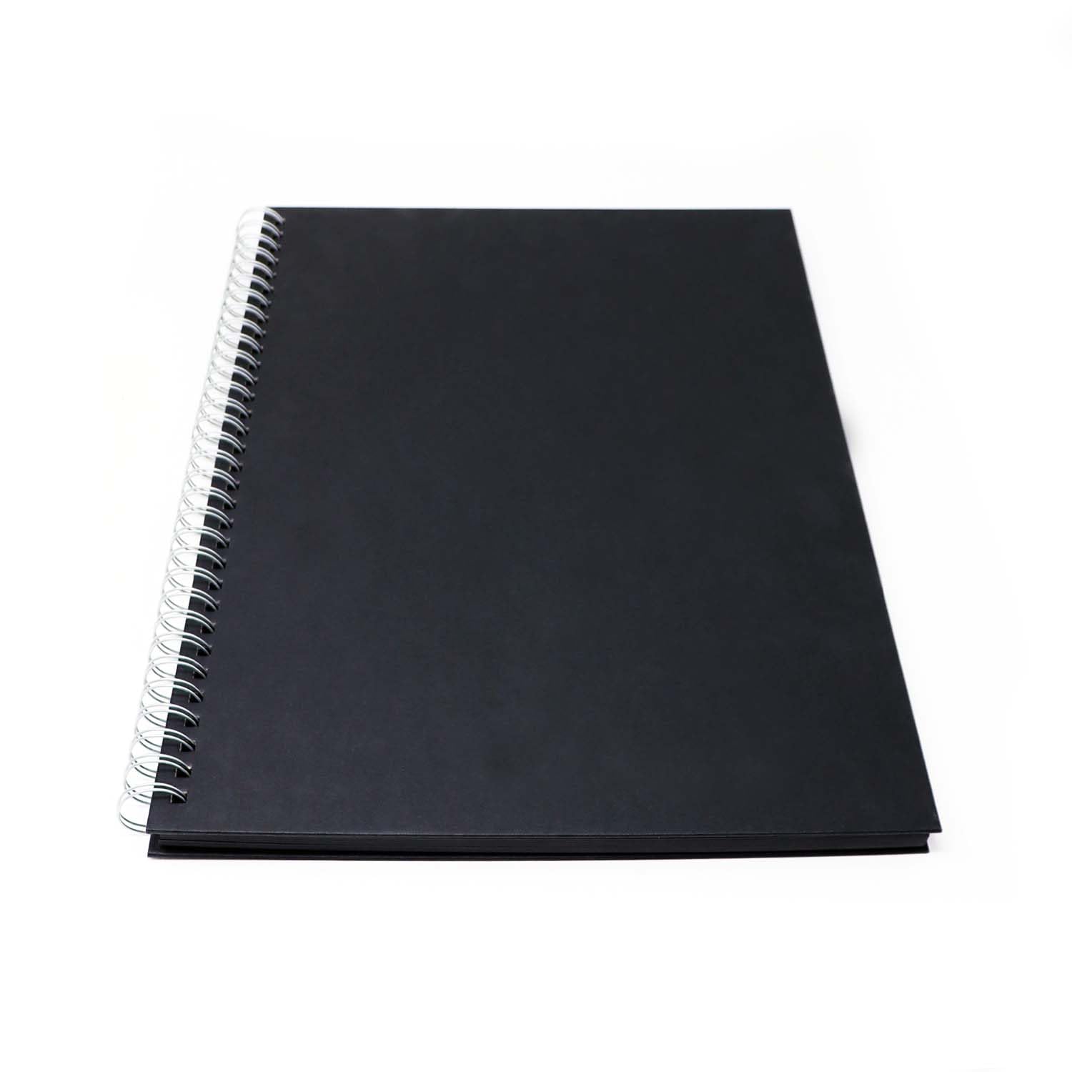 Artway Studio Spiral Bound A3 Black Card Sketchbook - 60 Sides Portrait