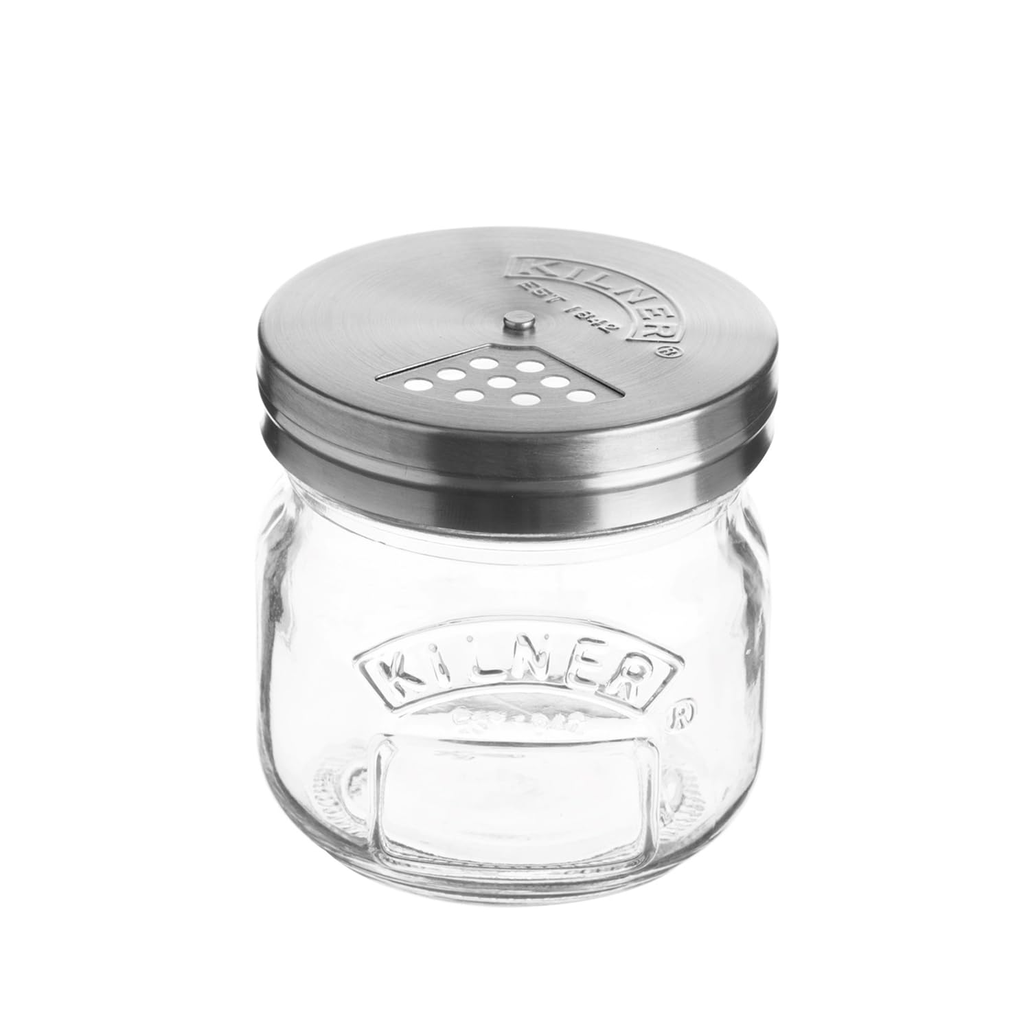 Kilner 0.25L Storage Jar and Shaker for Parmesan, Herbs, and Spices | Glass | BPA Free