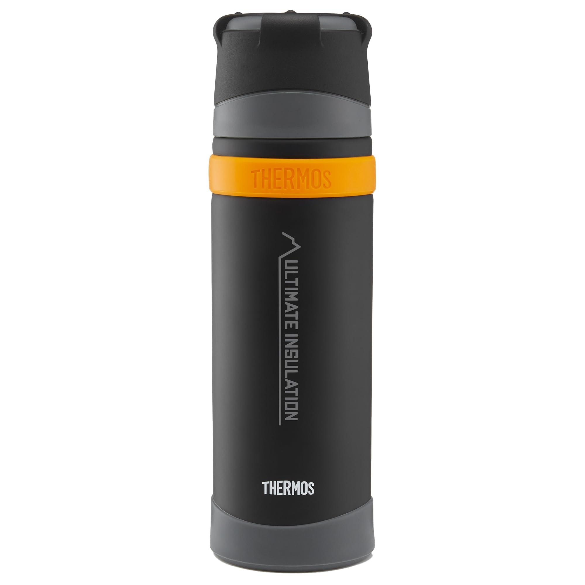 Thermos Matt Black Ultimate Flask - 900ml Insulated Stainless Steel Thermal Coffee Cup | 24hr Hot/Cold
