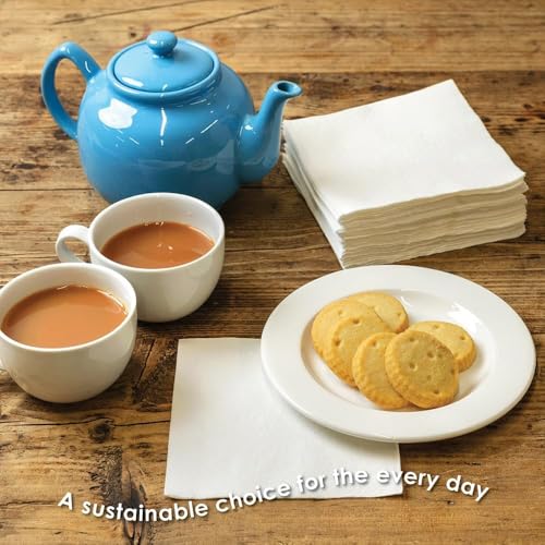 Talking Tables Everyday White 1-Ply Napkins - 300 Pack | 33 cm x 33 cm 4
