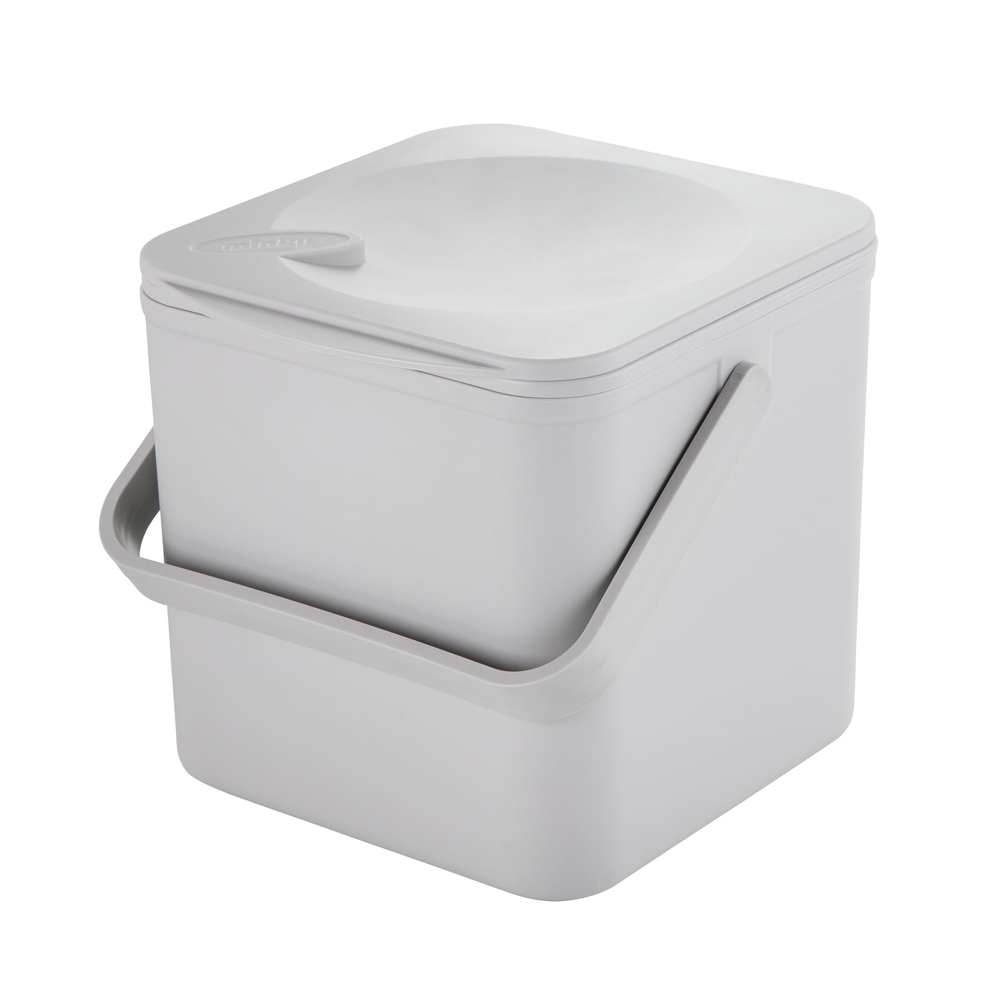 Minky ECO Food Caddy - 3.5L Capacity | Grey Plastic | Made in the UK 1