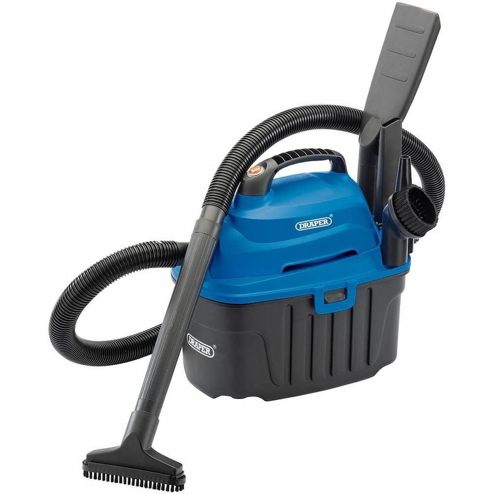 Draper 1000W Wet-Dry Vacuum Cleaner - 10L Capacity | Lightweight 3.8kg | Includes 12 Accessories 1