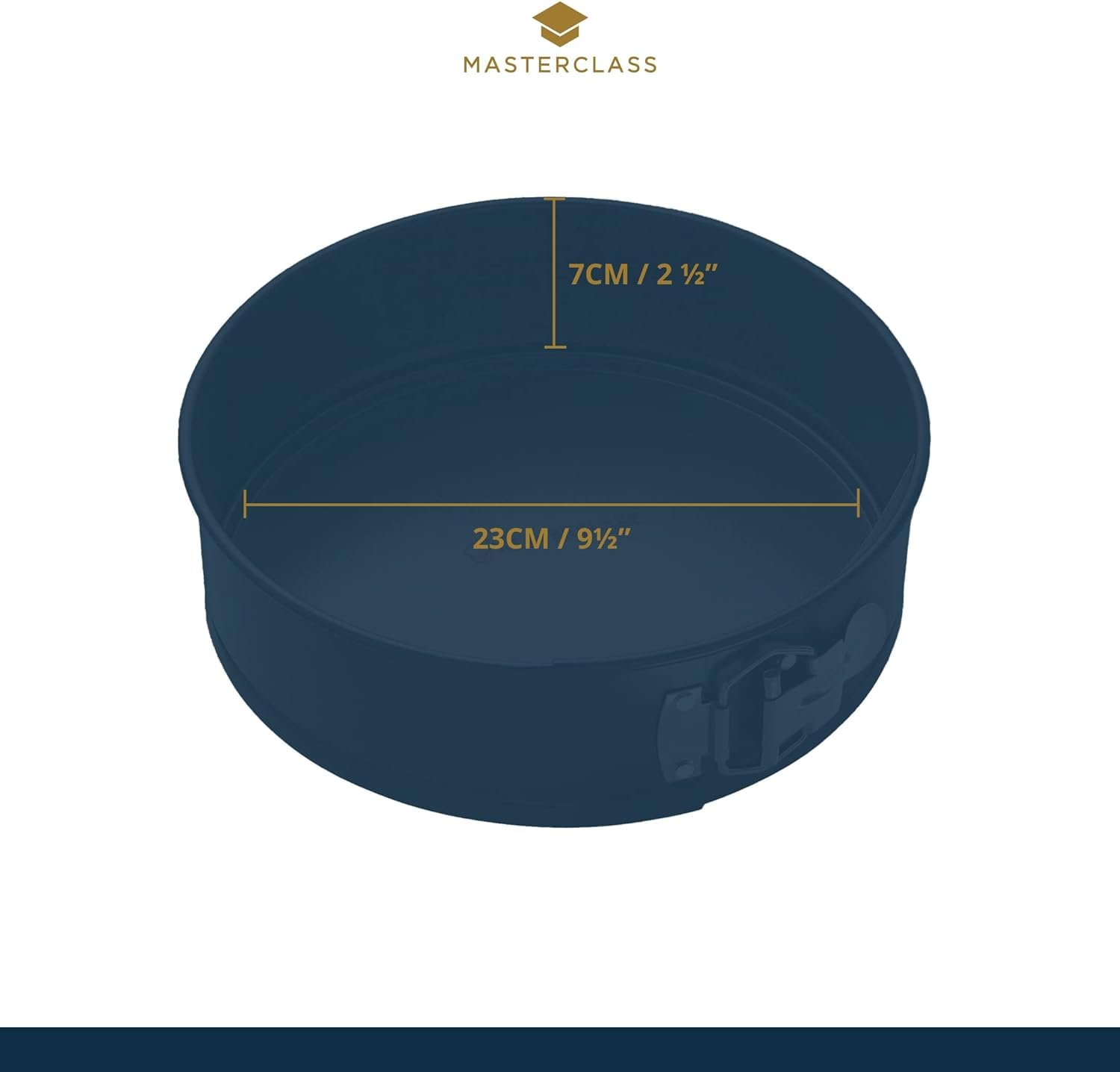 MasterClass KCMCHB10 Non-Stick Quick-Release Springform Cake Tin | 23 cm (9 Inch) | Carbon Steel 2