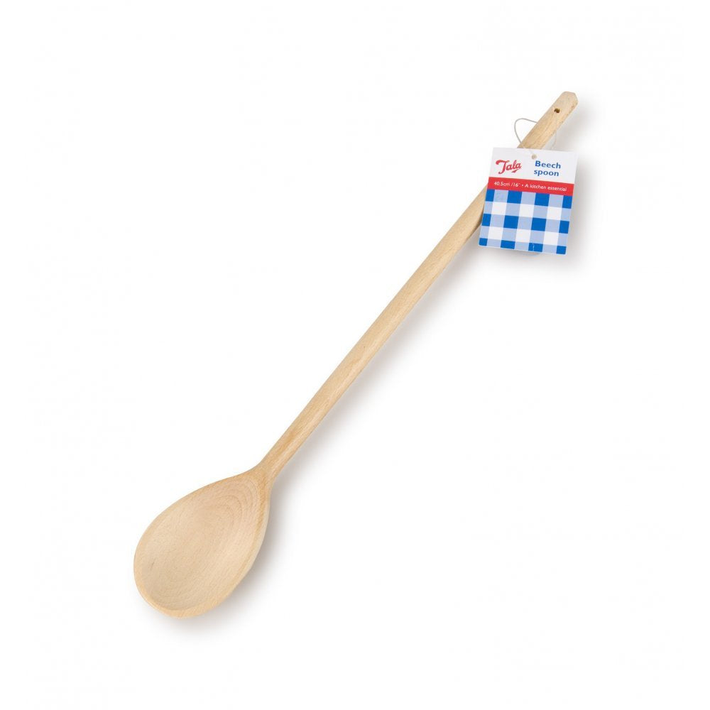 Tala Waxed Wooden Cooking Spoon - Extra-Long Beechwood for Deep Pots | 40.5 cm 1