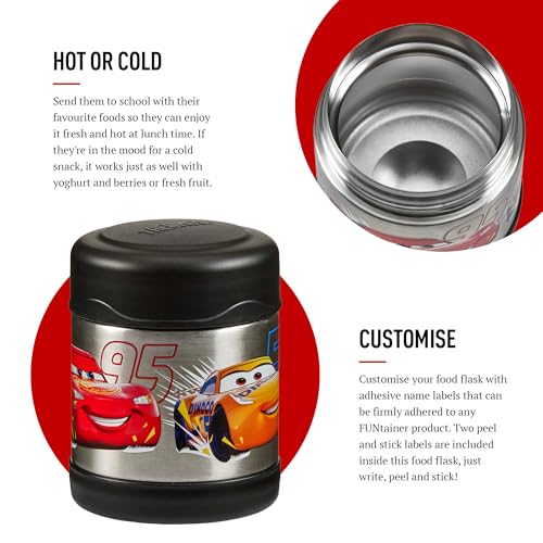 Thermos Disney Cars Food Flask - 290ml Vacuum Insulated Stainless Steel Jar | Hot 5 Hrs/Cold 7 Hrs 4