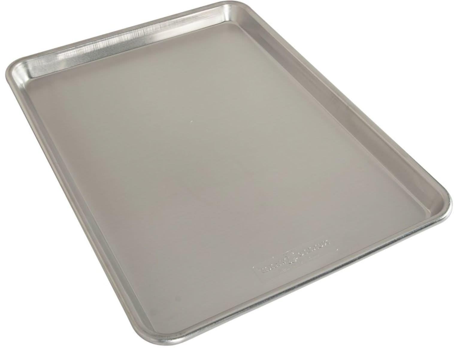 Nordic Ware Naturals Quarter Baking Sheet - Natural Aluminium, Superior Heat Conductivity | 12.1" x 8.8" 1