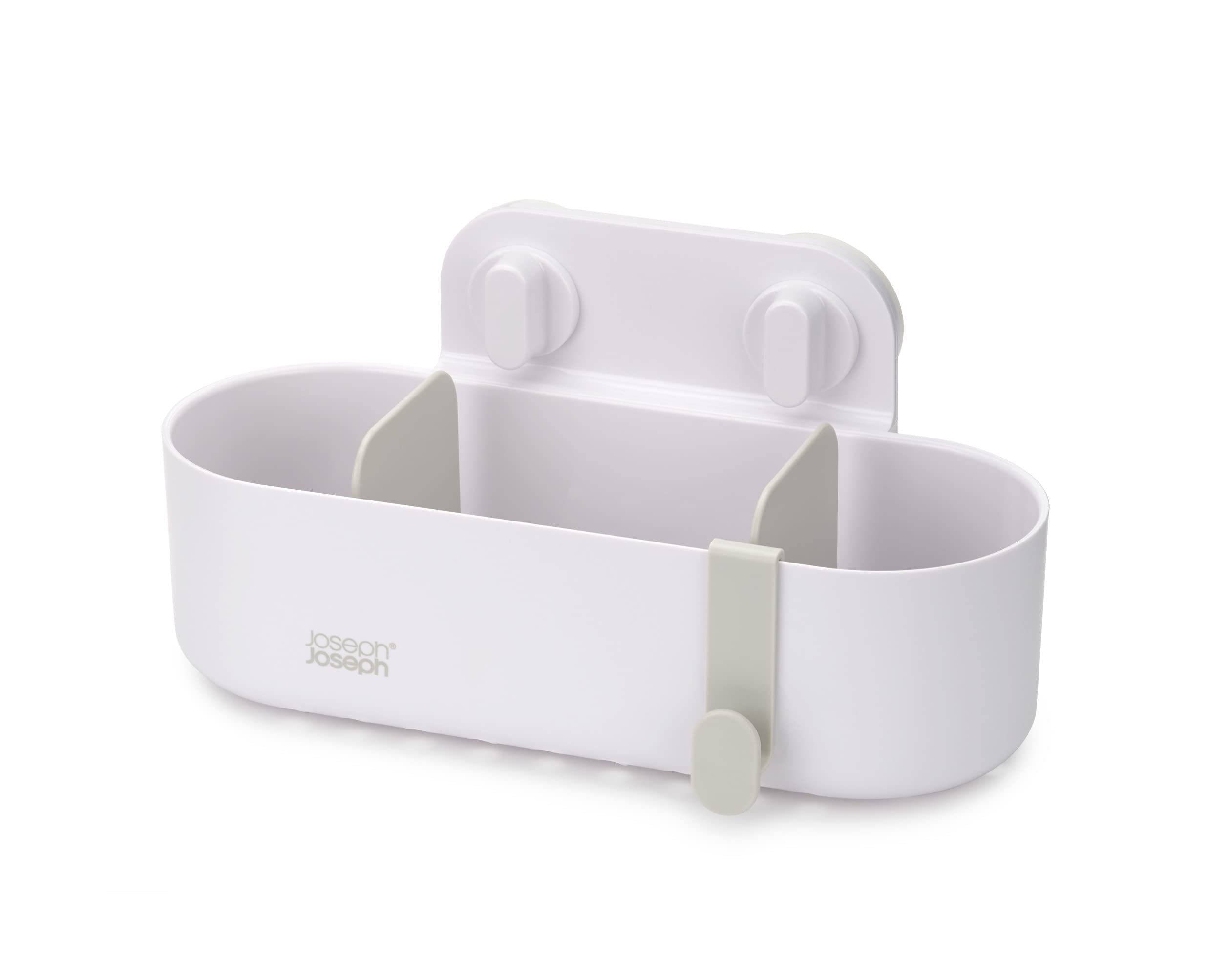 Joseph Joseph Duo Shower Caddy Shelf Organiser | Tool-Free Super-Grip Suction | Movable Dividers 1