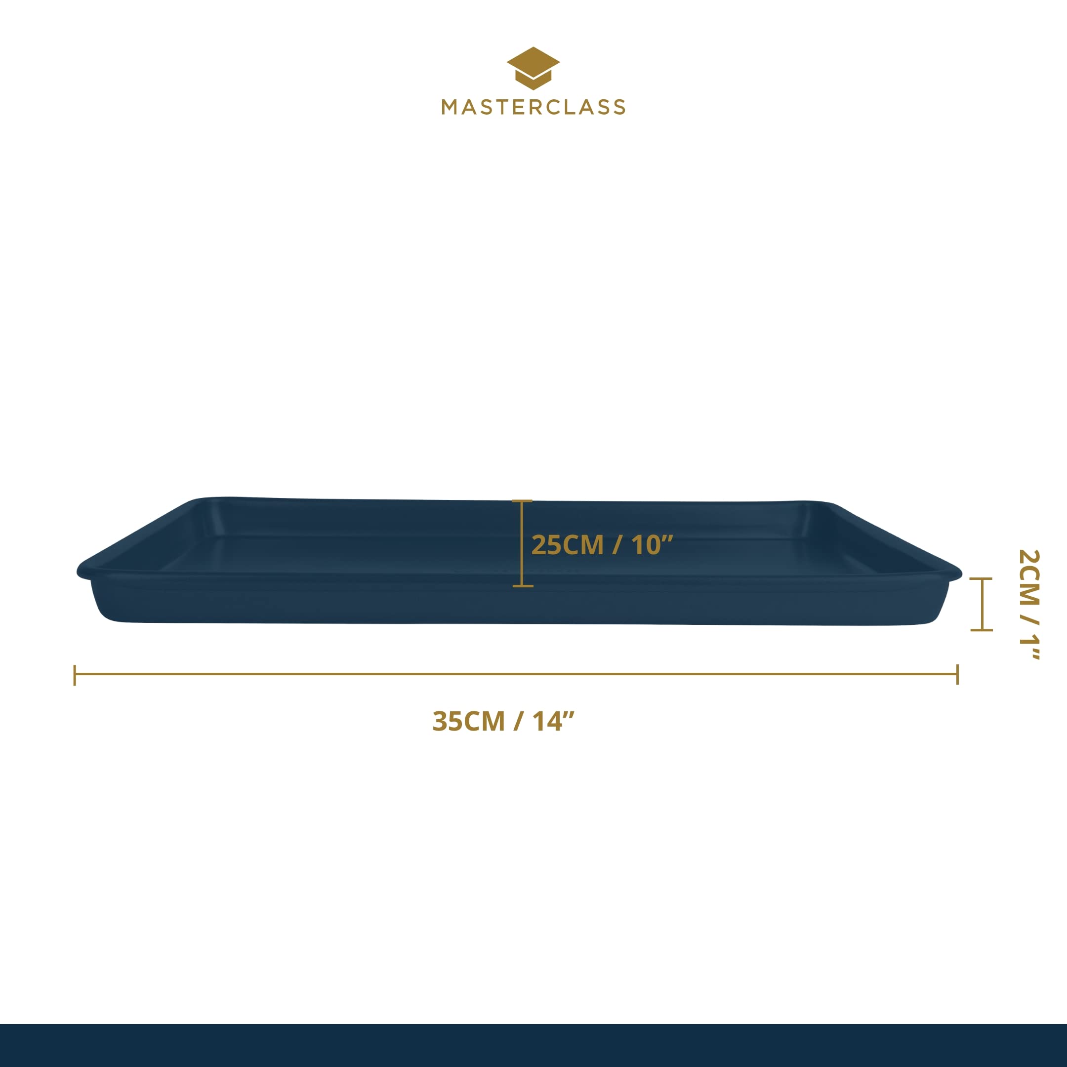 MasterClass Carbon Steel Non-Stick Baking Sheet | 35x25cm | Oven Safe to 220°C 4