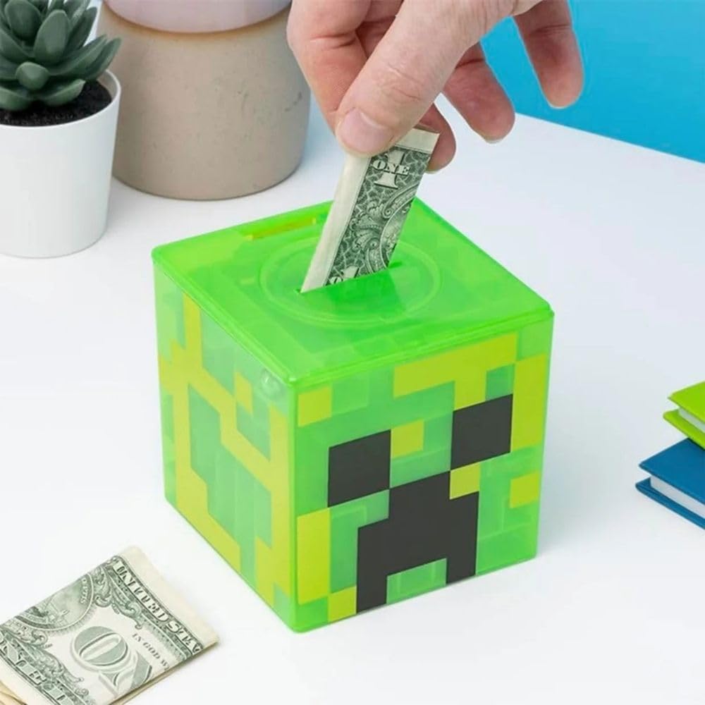 Paladone Minecraft Creeper Maze Safe - Officially Licensed Piggy Bank | Plastic | 9cm Tall 2