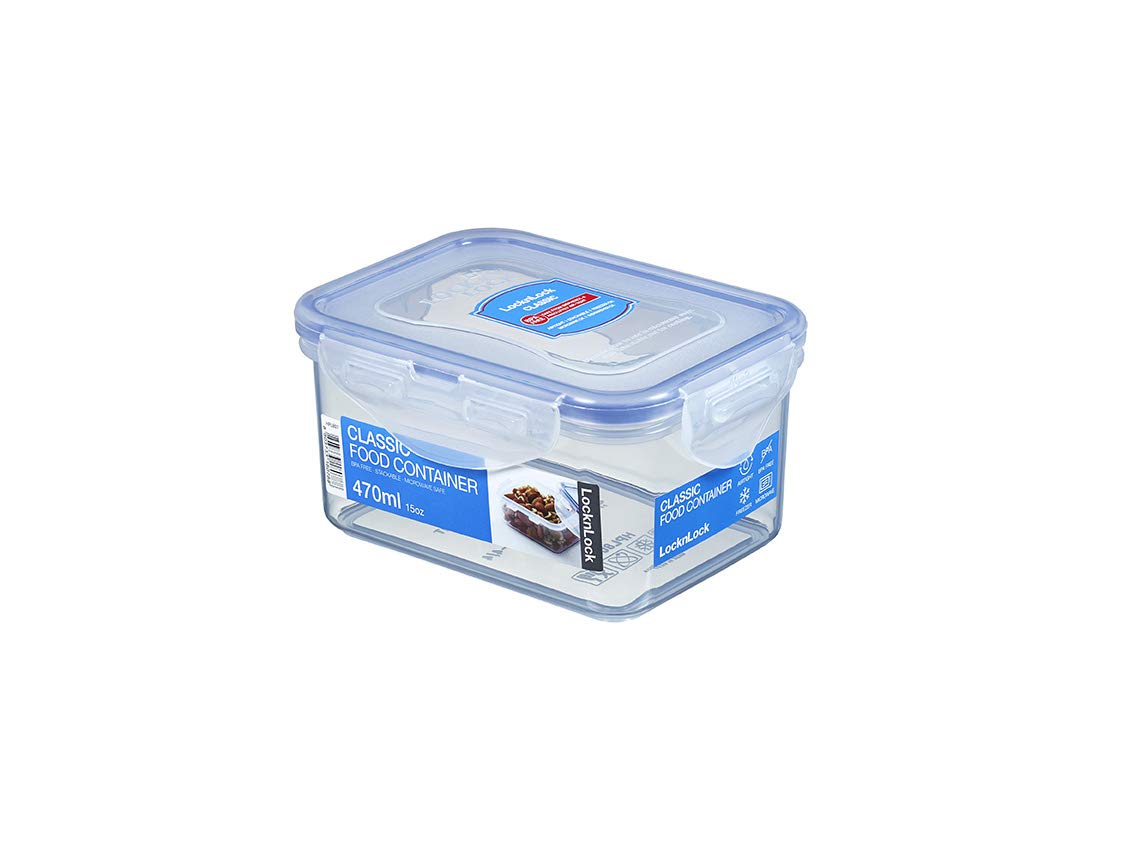 LocknLock Rectangular Lunch Box - 470ml Capacity | Airtight & Leak Proof | BPA Free 1