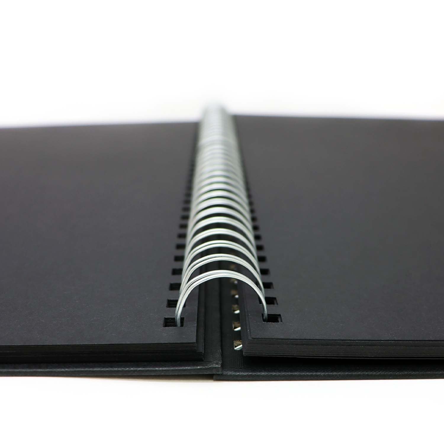 Artway Studio Spiral Bound A3 Black Card Sketchbook - 60 Sides Portrait 4