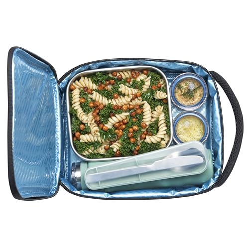 Smash Insulated Lunch Bag - Navy | High Density Thermal Insulation | Blue IQ Antibacterial Lining 3