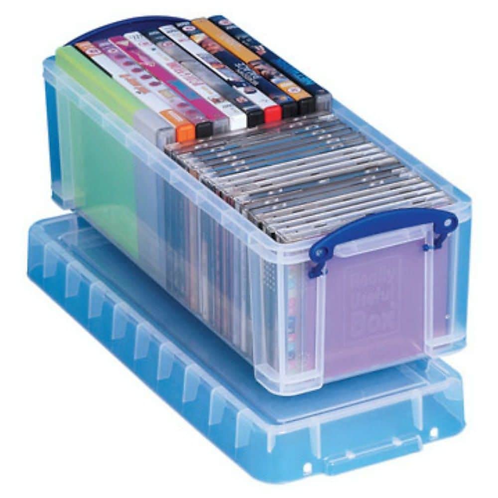 Really Useful Box Plastic Storage Box - 6.5 Litre Capacity | Clear | Stackable 1