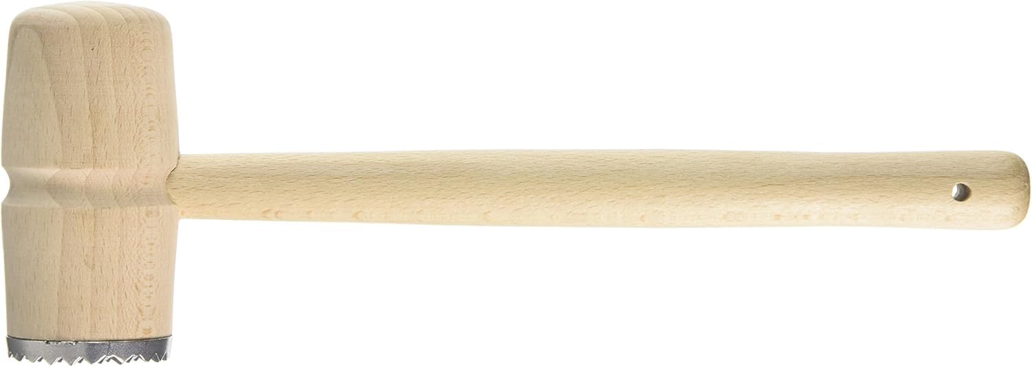 Tala FSC Meat Mallet with Metal and Beechwood End | Beige | 5.2 x 9.5 x 29 cm 4