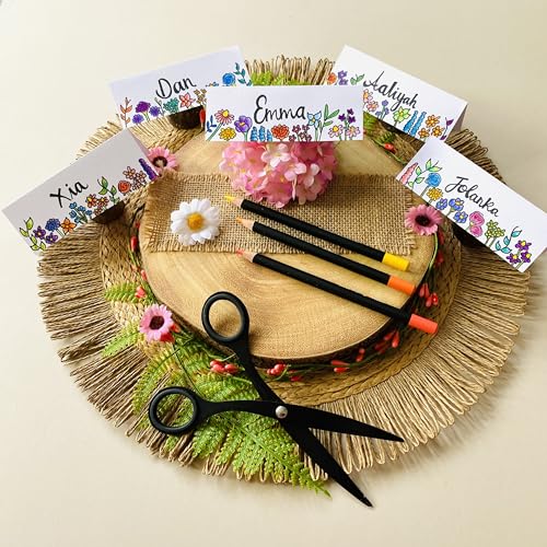 AVERY Printable Double Sided Place Cards - 110 x 40 mm, 4 Cards/Sheet, 100 Cards Pack, 185gsm, White 2