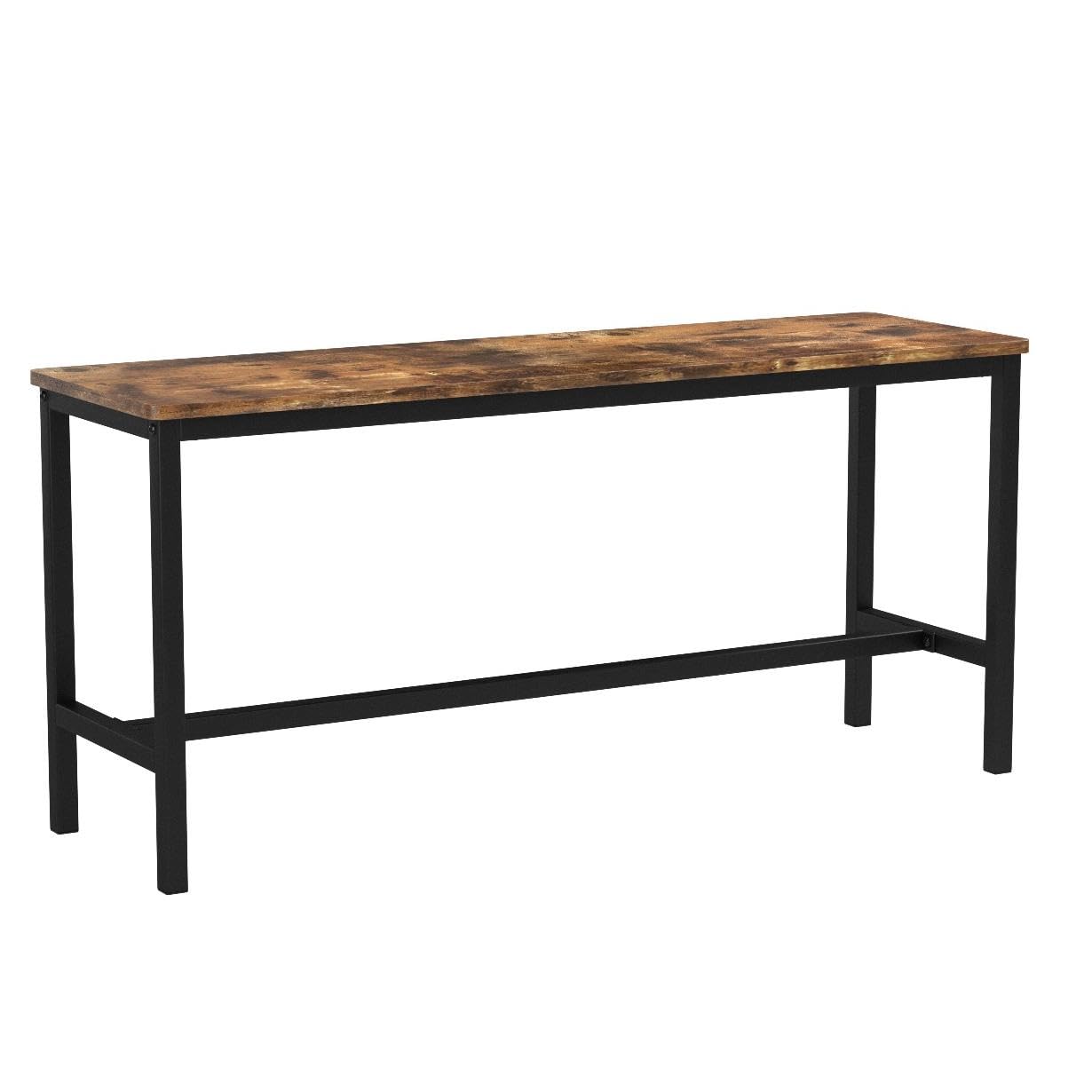 VASAGLE Industrial Style Indoor Benches - Set of 2 | Rustic Brown Wood Alloy & Steel | 108 x 50 x 32.5 cm 4