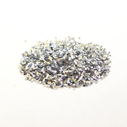 Glitterexpress Silver PVC Chunky Glitter - 250g Shaker for Crafts & Walls 6