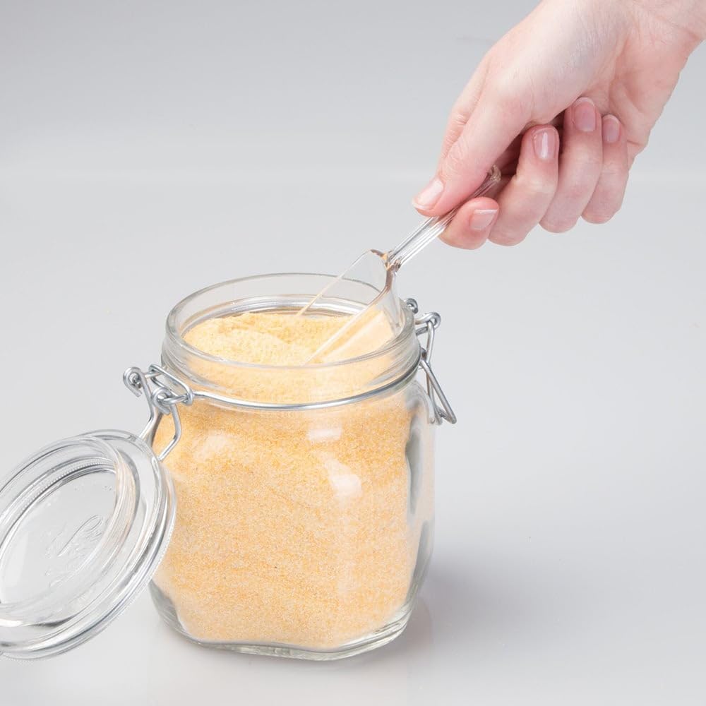 InterDesign Sweet Scoops Set of 8 Small Plastic Measuring Spoons | 1 Tablespoon Capacity | Clear 5