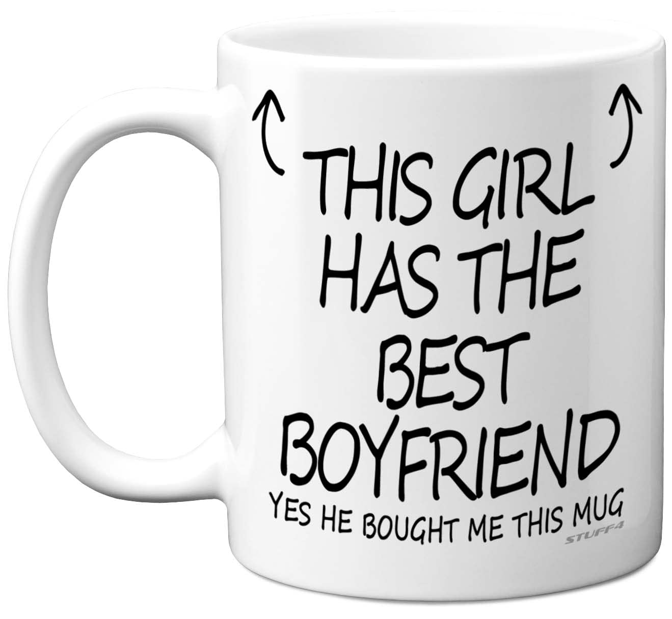 Stuff4 Anniversary Mug for Her - This Girl Has The Best Boyfriend Mug | 11oz Ceramic 1