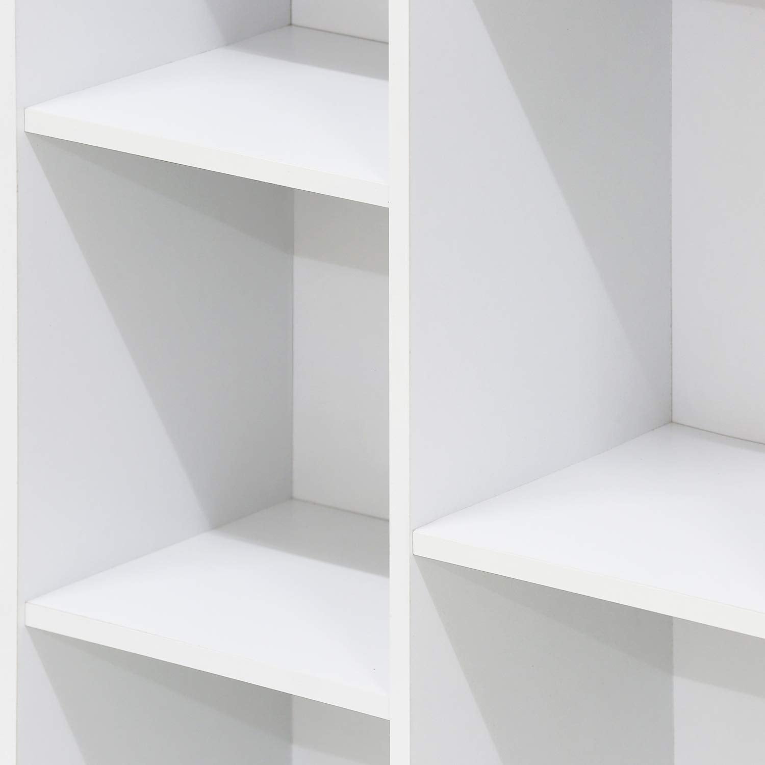 Furinno LUDER 7-Cube Book Shelf - White Engineered Wood | 49.5cm W x 105.9cm H | Freestanding 9