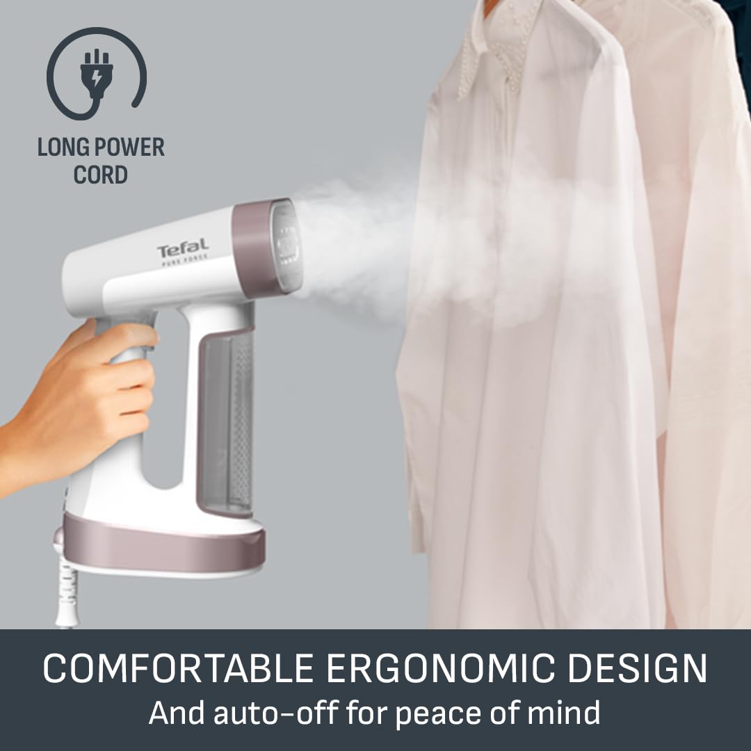 Tefal PureForce 2-in-1 Garment Steamer - 90g/min Boost | 25s Heat-Up | 180ml Tank 8