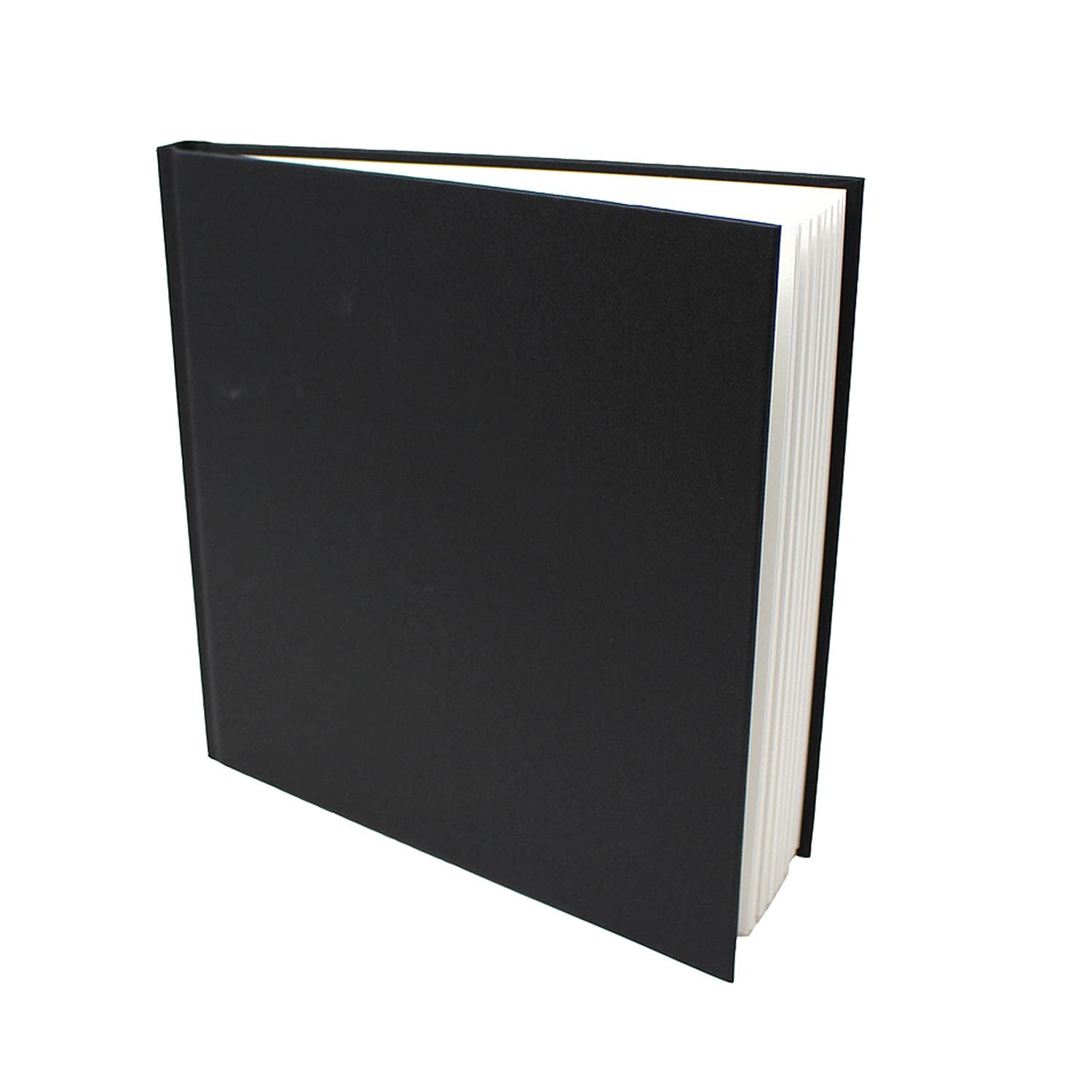 Artway Studio - Square Sketchbook 195mm | 170gsm Cartridge Paper | 46 Sheets | Black Hardback 1
