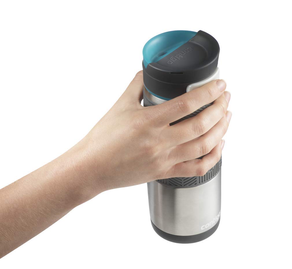 Contigo Transit Autoseal Travel Mug - 460ml Stainless Steel Thermal, Leak Proof | Keeps Hot 5 Hrs/Cold 12 Hrs 7