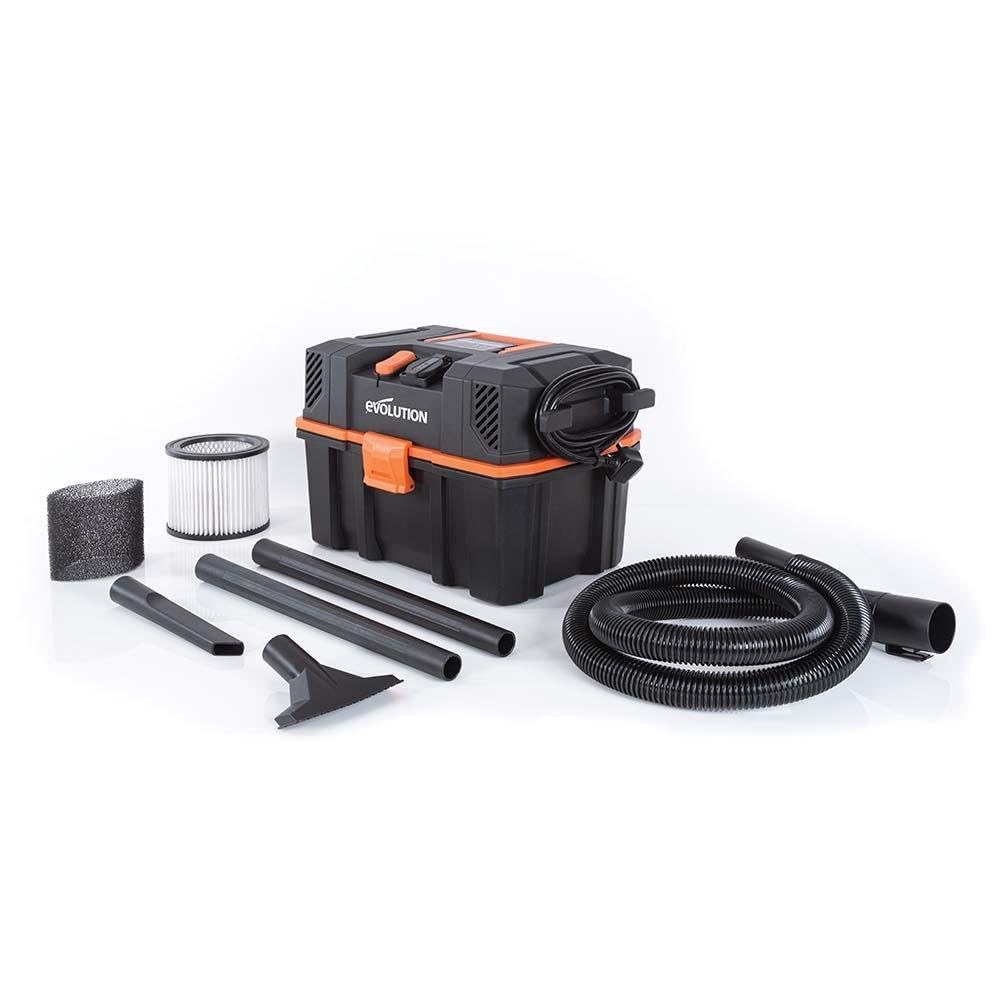 Evolution Power Tools R15VAC Wet-Dry Vacuum Cleaner | 1000W | 42.5L/S Suction | Orange 1