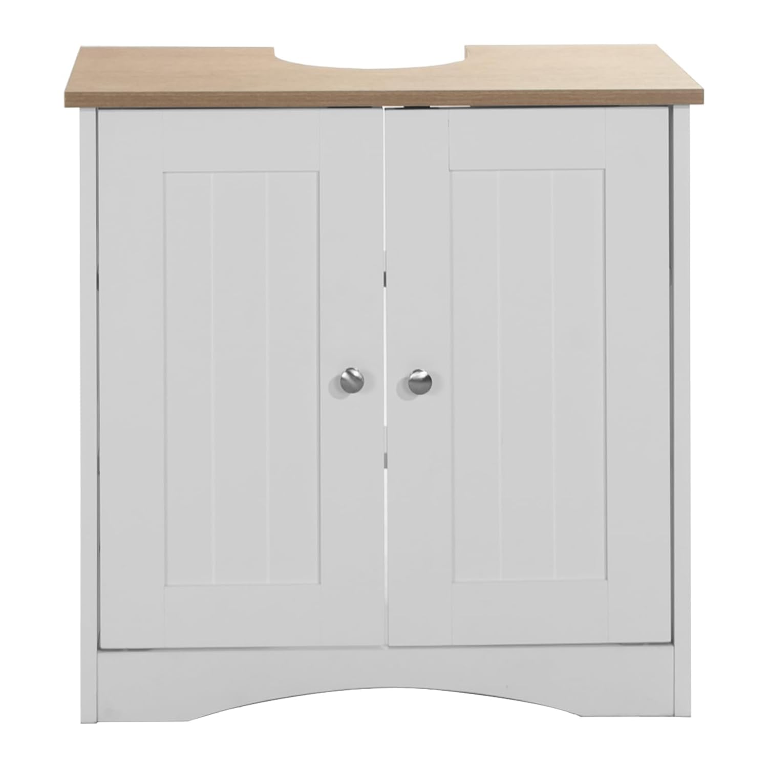 TAD TIMBER ART DESIGN UK Bathroom Sink Cabinet - White & Oak | H 60cm x W 60cm 1